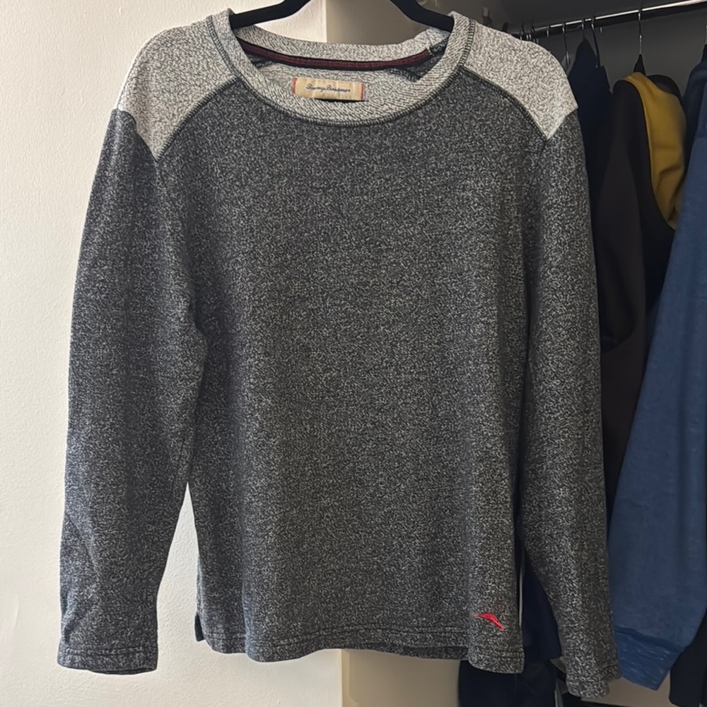 Tommy Bahama Charcoal Knit Pullover